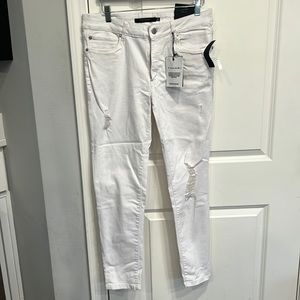White distressed skinny jeans, brand new with tags